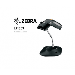Barcode Scanner Zebra LS1203-CR, 1D, USB kit, Black